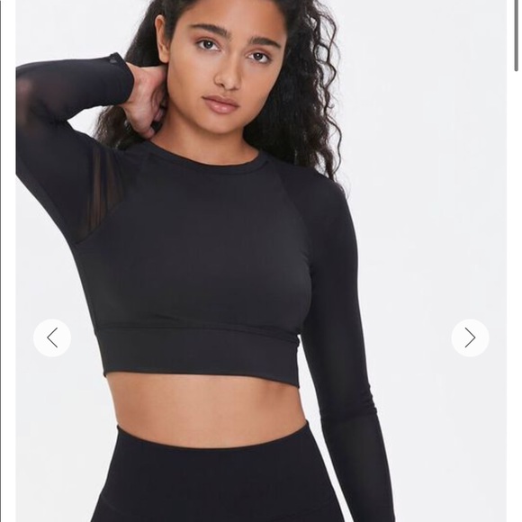 Mesh Workout Crop Top